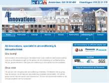 Tablet Screenshot of air-innovations.nl